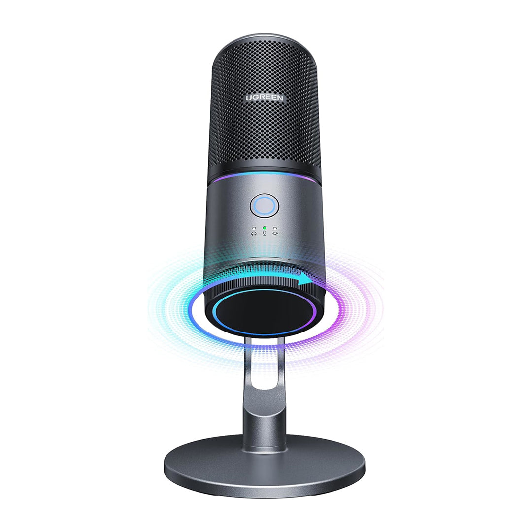 Mikrofon Profesional Me Drejtim Cardioid Dhe Drita RGB UGreen