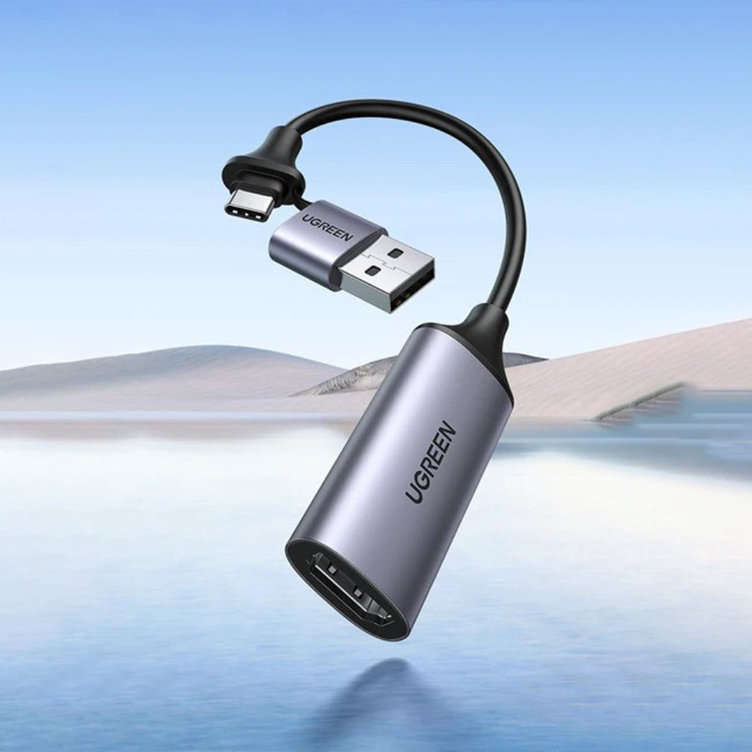 Adaptor Kabell Nga HDMI 4K @60Hz Ne USB-A & USB-C Ugreen