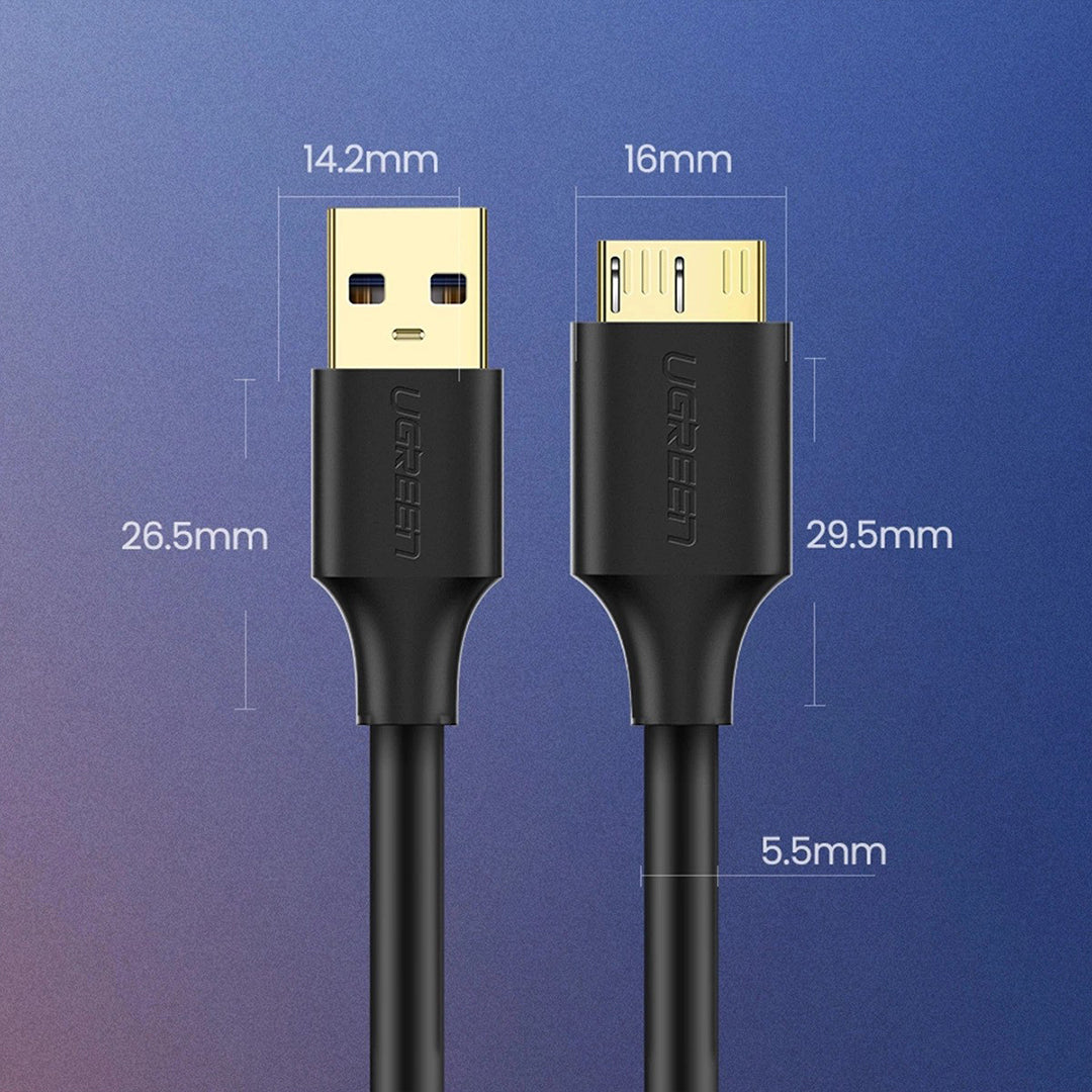 Kabell USB-A 3.0 (M) Ne micro USB-B (M) Ugreen 0.5m