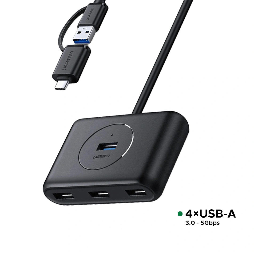 Hub Splitter UGreen Me Porta 4x USB 3.0 Dhe Fishe USB-C/USB-A