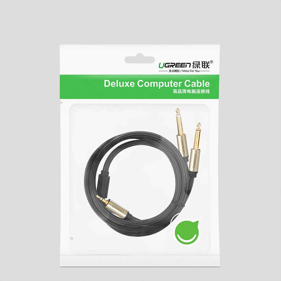 Kabell Audio 3.5mm Ne 2x6.35mm 1m Ugreen