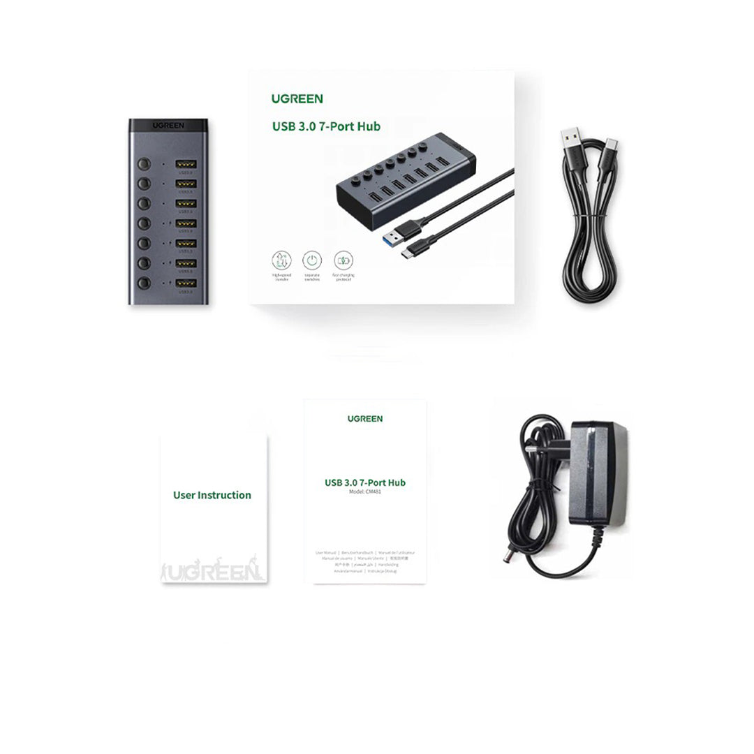 Stacion Karikimi 7 Ne 1 Me Porta USB-A UGreen