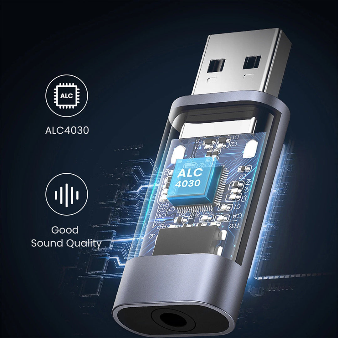 Adaptor Audio USB-A (M) Ne AUX 3.5mm (F) Ugreen