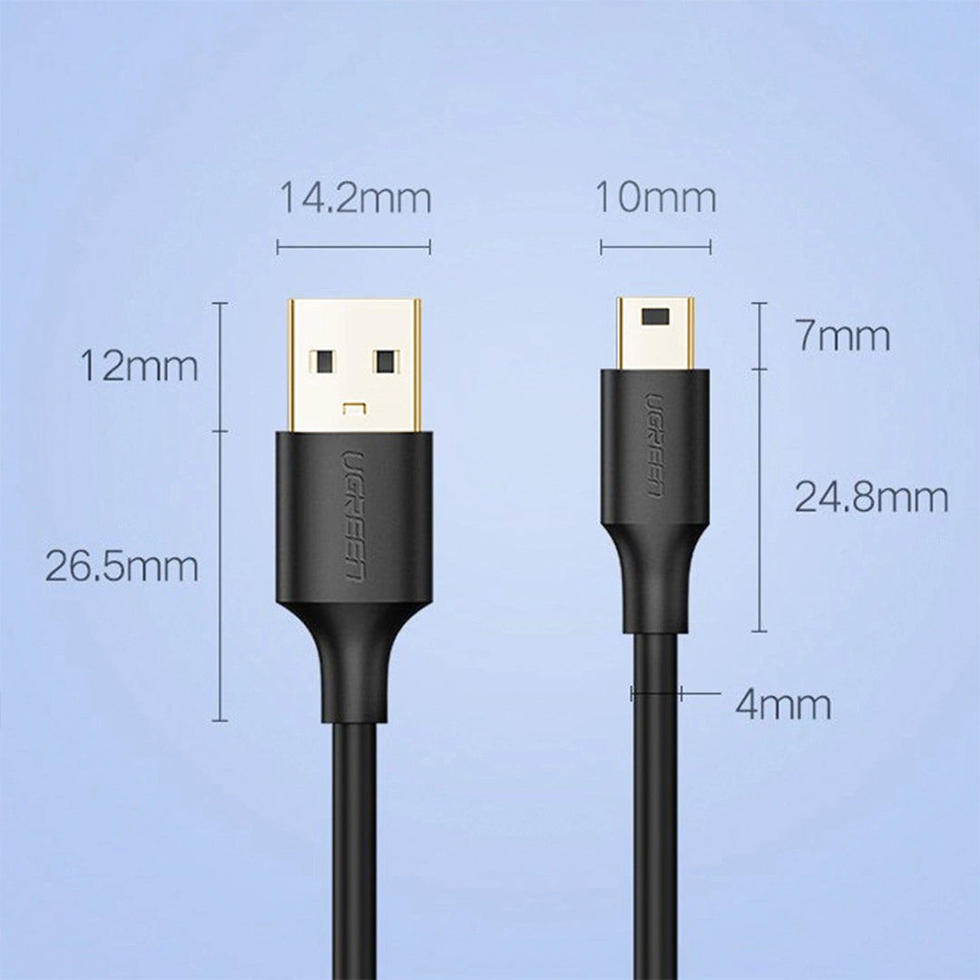 Kabell USB 2.0 (M) Ne Mini 5 Pin (M) Ugreen 2m