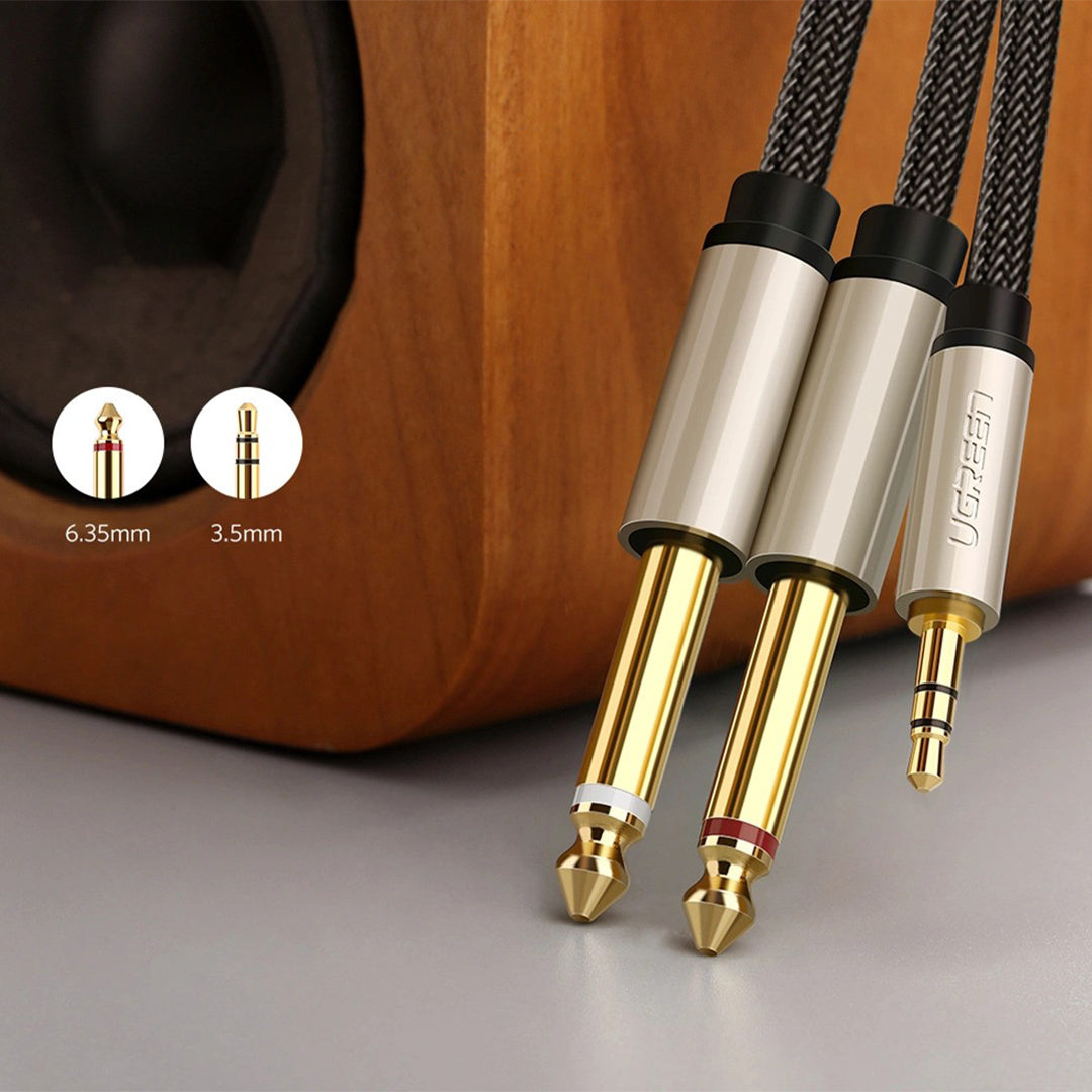 Kabell Audio 3.5mm Ne 2x6.35mm 2m Ugreen
