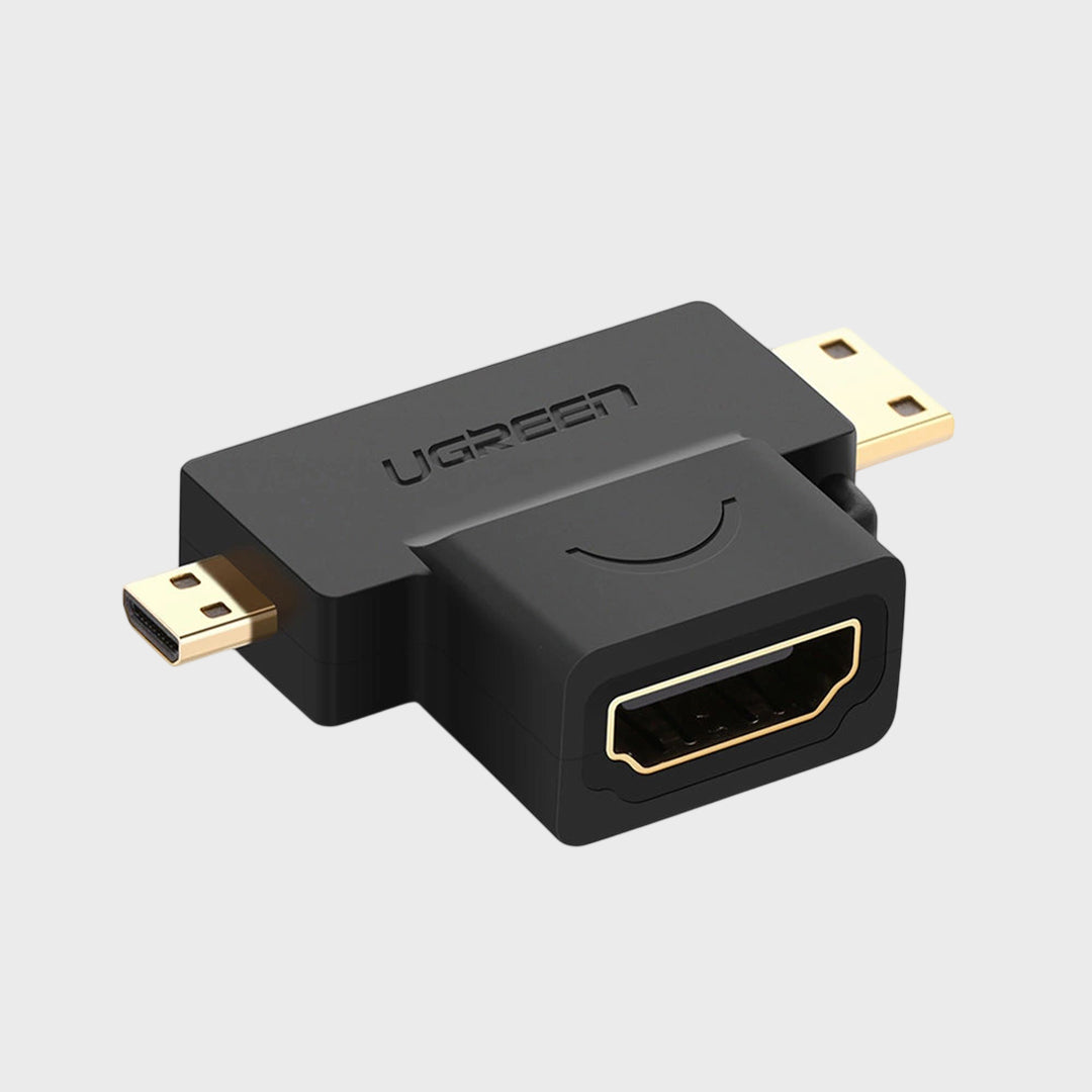 Adaptor 3 Ne 1 HDMI (F) Ne Micro HDMI + Mini HDMI (M) Ugreen