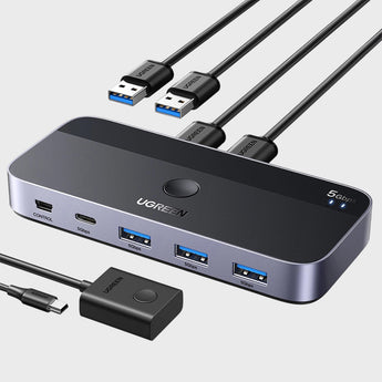 Switch Ugreen 2 Ne 4 Me Porta 3xUSB 3.0 Dhe 1xUSB-C