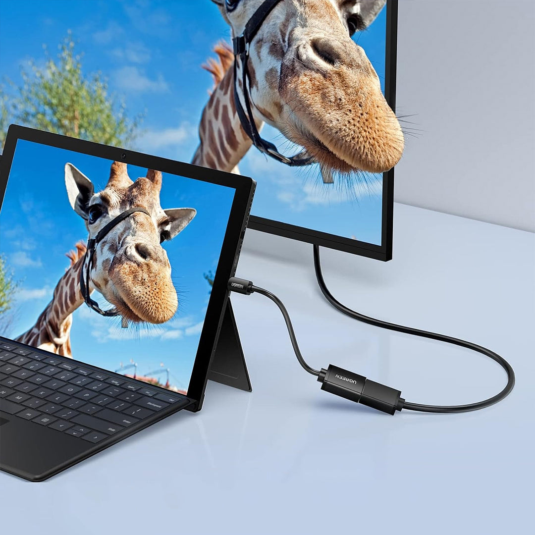 Adaptor Kabell Nga HDMI(M) Ne HDMI (F) Ugreen 22cm