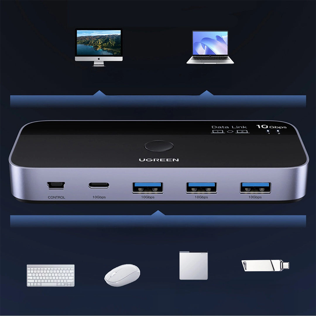 Switch USB-C / USB-A 10Gbps 2 Ne 4 Ugreen