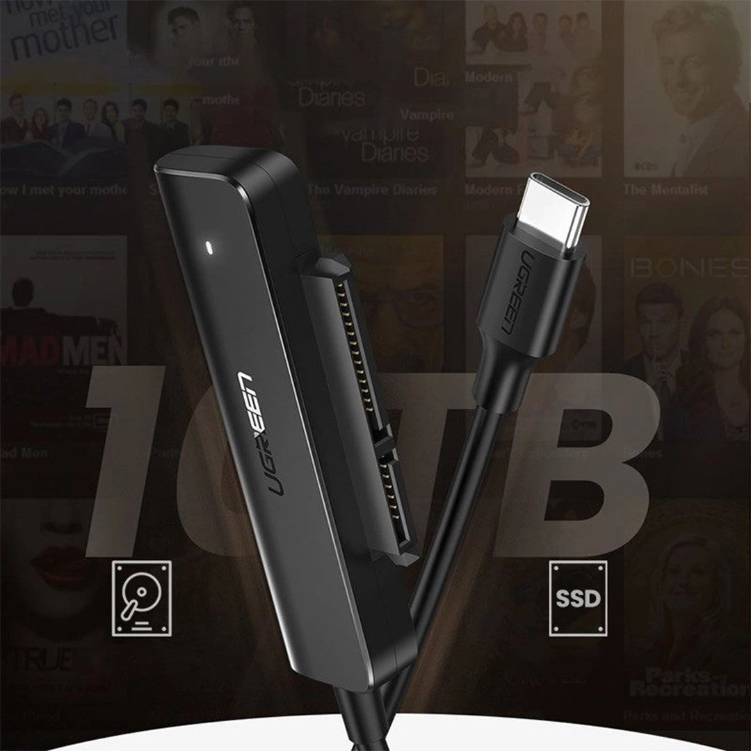 Adapter Per HDD/SSD 2.5" SATA Ne USB-C 3.2 Gen 1 Ugreen