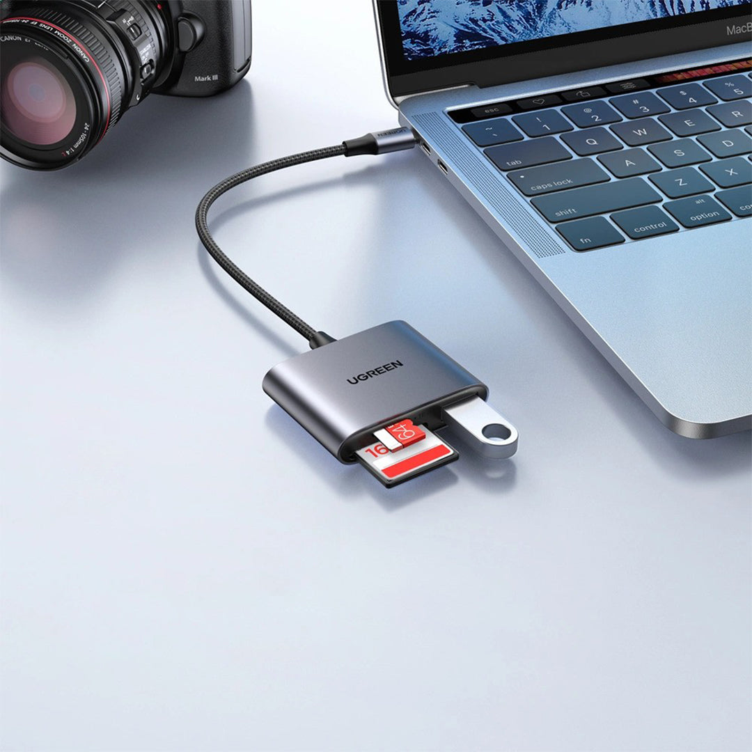 Lexues Kartash SD/TF 3 Ne 1 Ugreen Me Porte USB Dhe Kabell Type-C