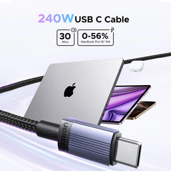 Kabell USB-C (M) Ne USB-C (M) 240W 2m Ugreen