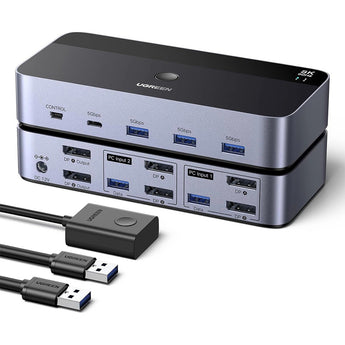 KVM Switch 2x2 Me DisplayPort Ugreen
