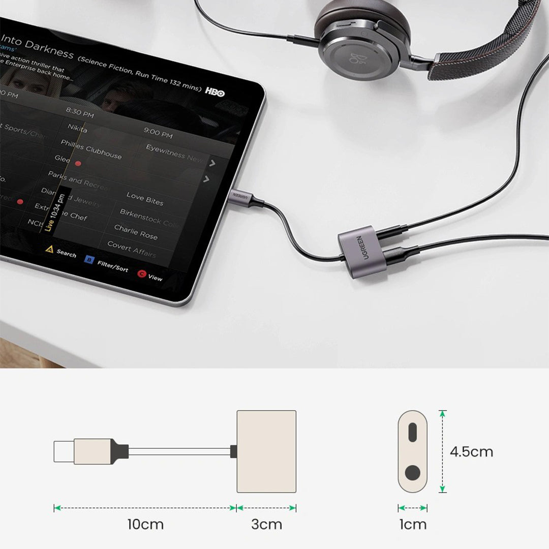 Adaptor Audio USB-C Ne AUX+USB-C Ugreen