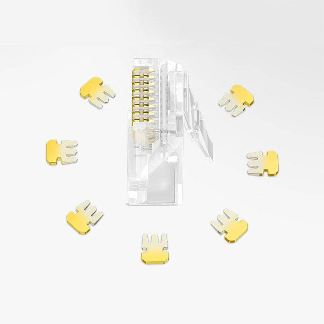 Lidhes RJ45 Cat 6 8P8C Transparent 10pcs Ugreen