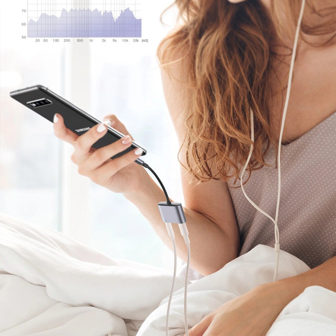 Adaptor Audio USB-C Ne AUX+USB-C Ugreen