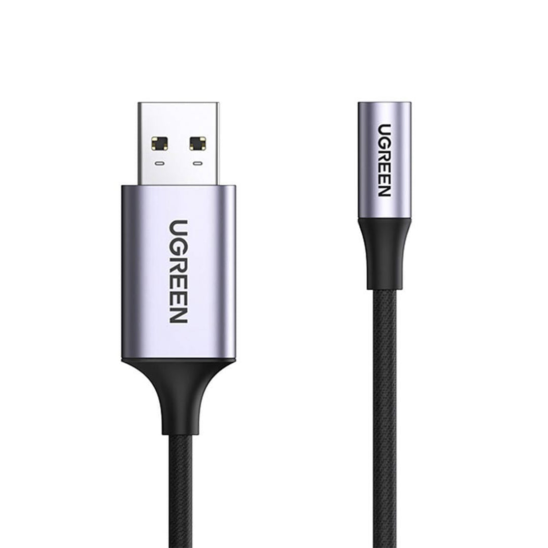 Adaptor Kabell USB-A 2.0 ne 3.5mm Audio Ugreen 25cm