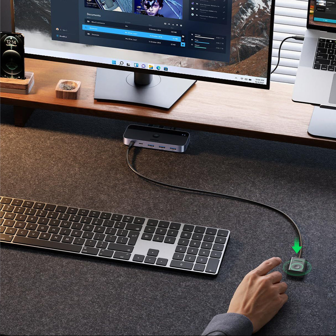 Switch Ugreen 2 Ne 4 Me Porta 3xUSB 3.0 Dhe 1xUSB-C