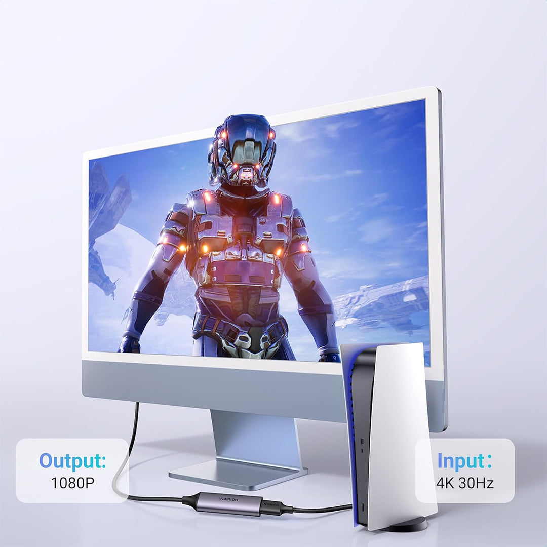 Adaptor Kabell Nga HDMI 4K @60Hz Ne USB-A & USB-C Ugreen