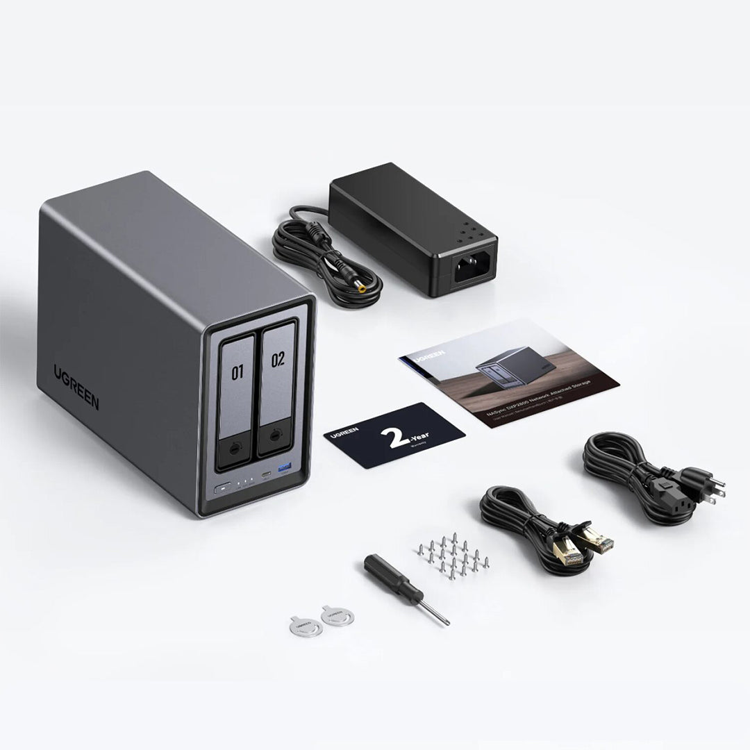 Sistem Nas Ugreen Me 2 Porta Per Ruajtjen Dhe Leximin E HDD-ve