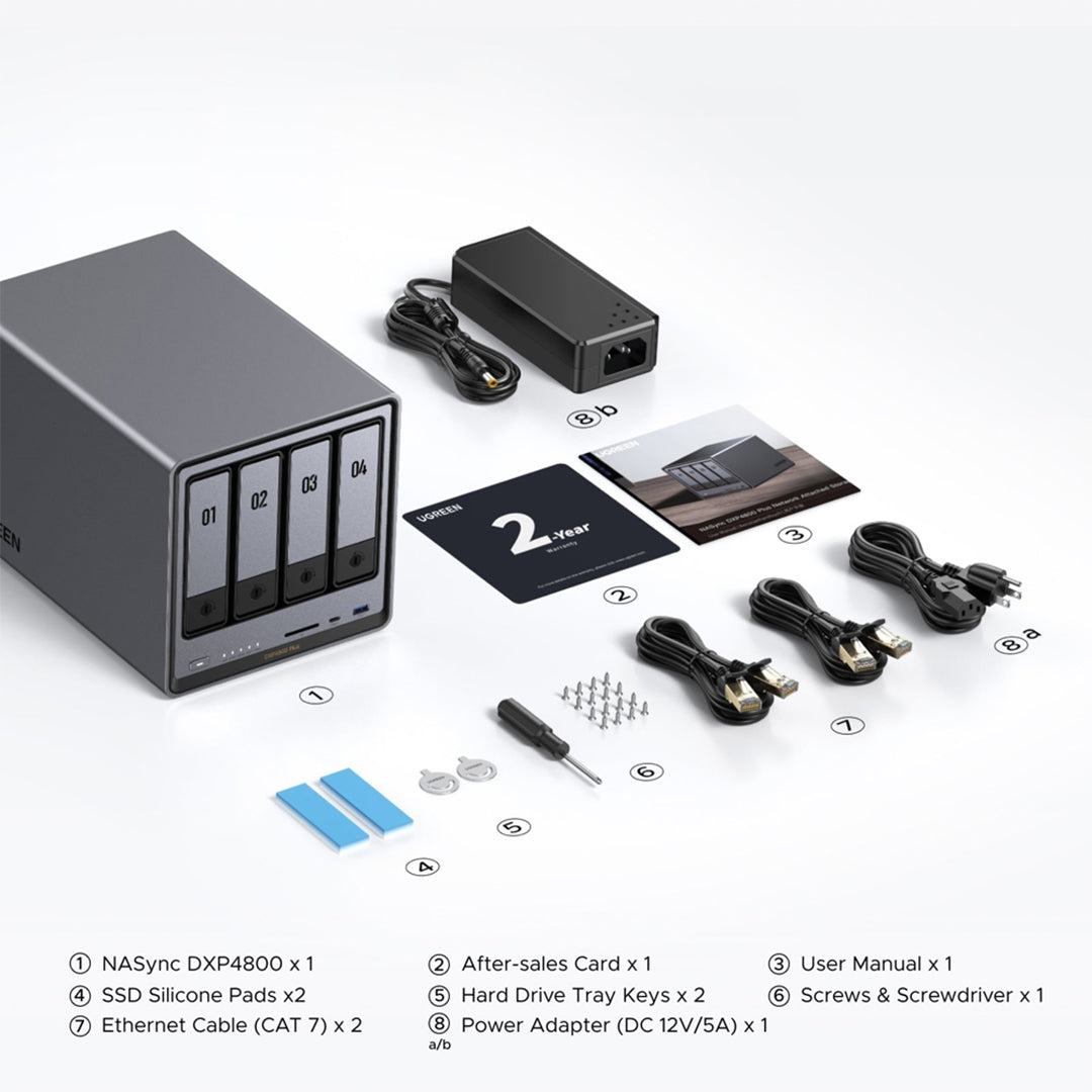 Sistem Nas Ugreen Me 4 Porta Per Ruajtjen Dhe Leximin E Hdd-ve