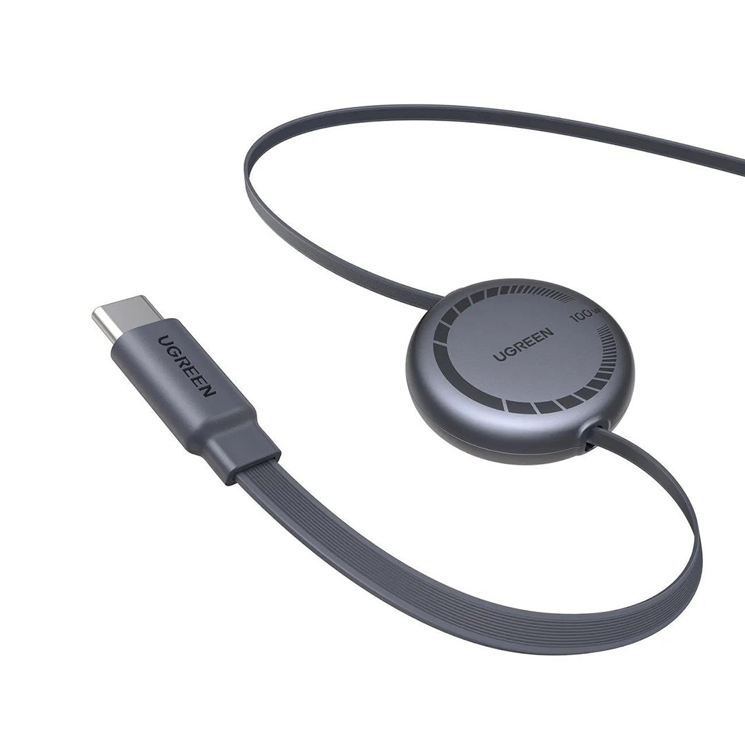 Kabllo Inteligjente USB-C 100W 1m Me Terheqje Automatike Ugreen