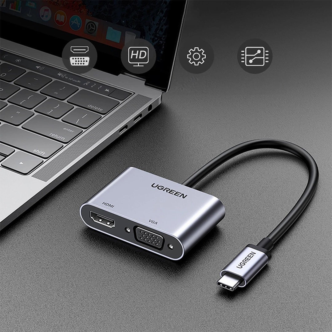 Adaptor USB-C Ne HDMI+VGA+USB-A+ USB-C Ugreen