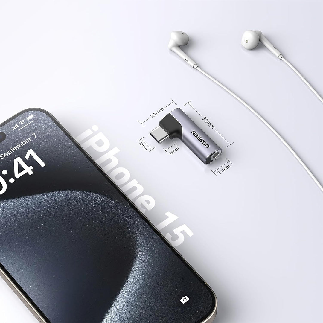Adaptor USB-C (M) Ne AUX 3.5mm (F) Ugreen