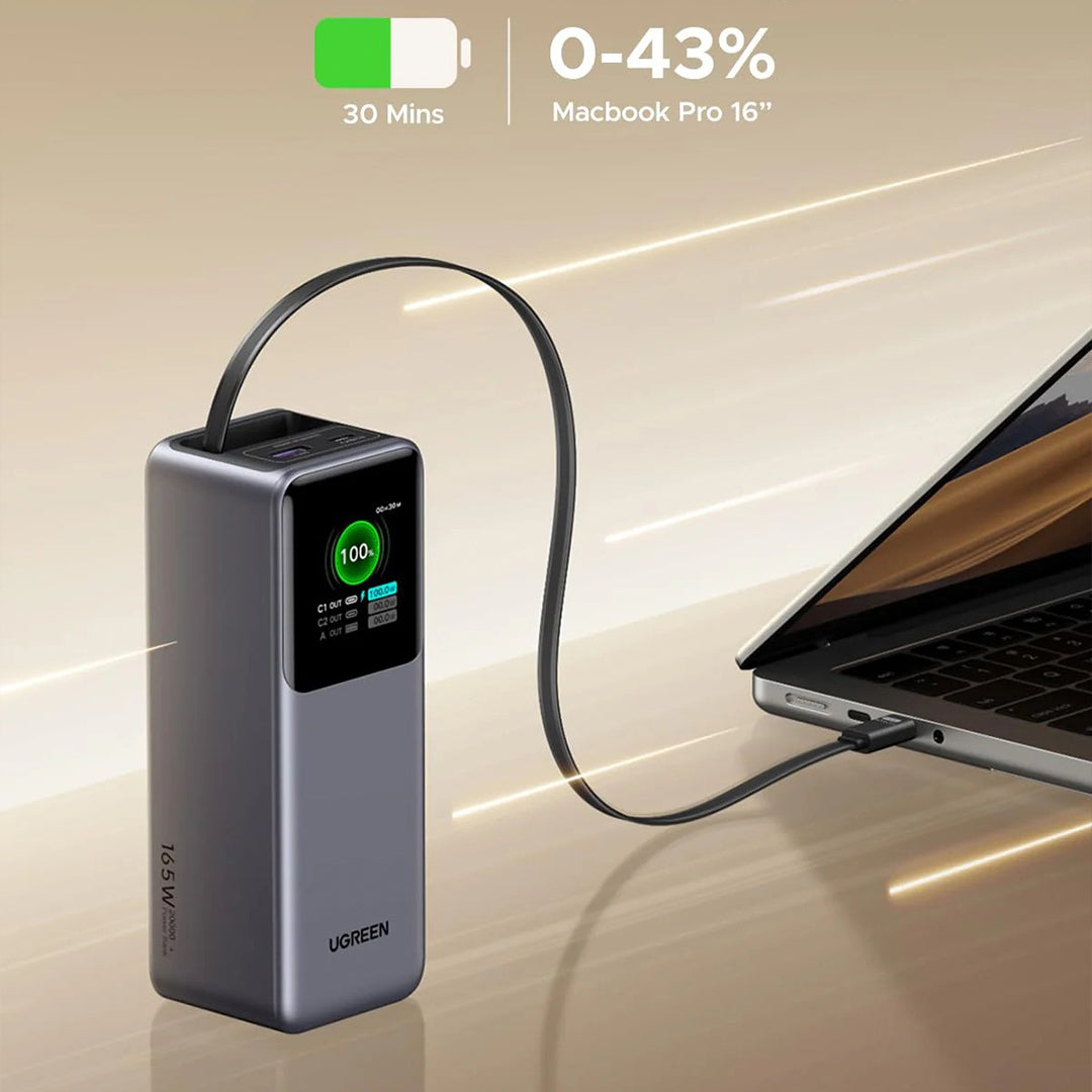 Bateri E Jashtme Nexode Me Fishe Te Terheqshme Type-C 165W 20'000mAh Ugreen