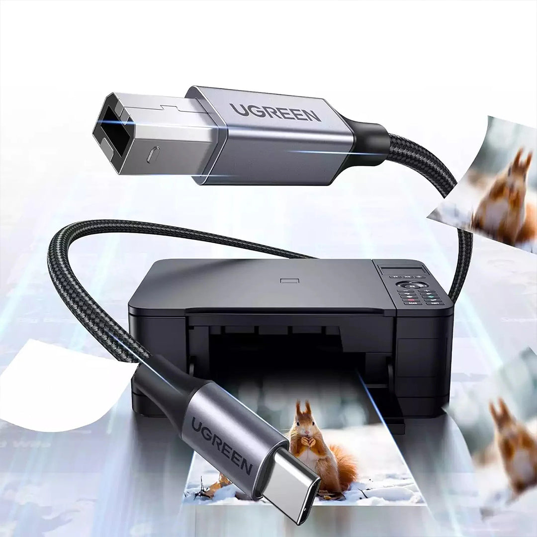Kabell USB-C (M) Ne USB-B 2.0 (M) 2m Ugreen