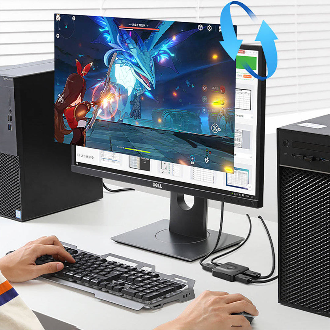 Splitter 2xDisplay Port Ne 1xDisplay Port 4K / 1080p Switch Ugreen