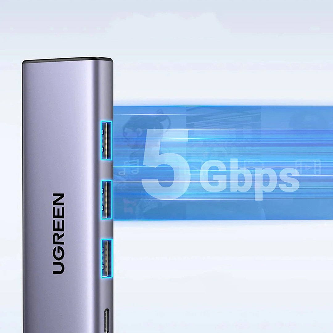 Hub 5 Ne 1 UGreen Me Porta 3xUSB-A + 1xUSB-C + 1xHDMI