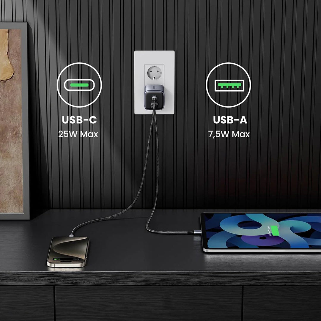 Adaptor Karikimi Nexode 35W UGreen Me Porte USB-C & USB-A