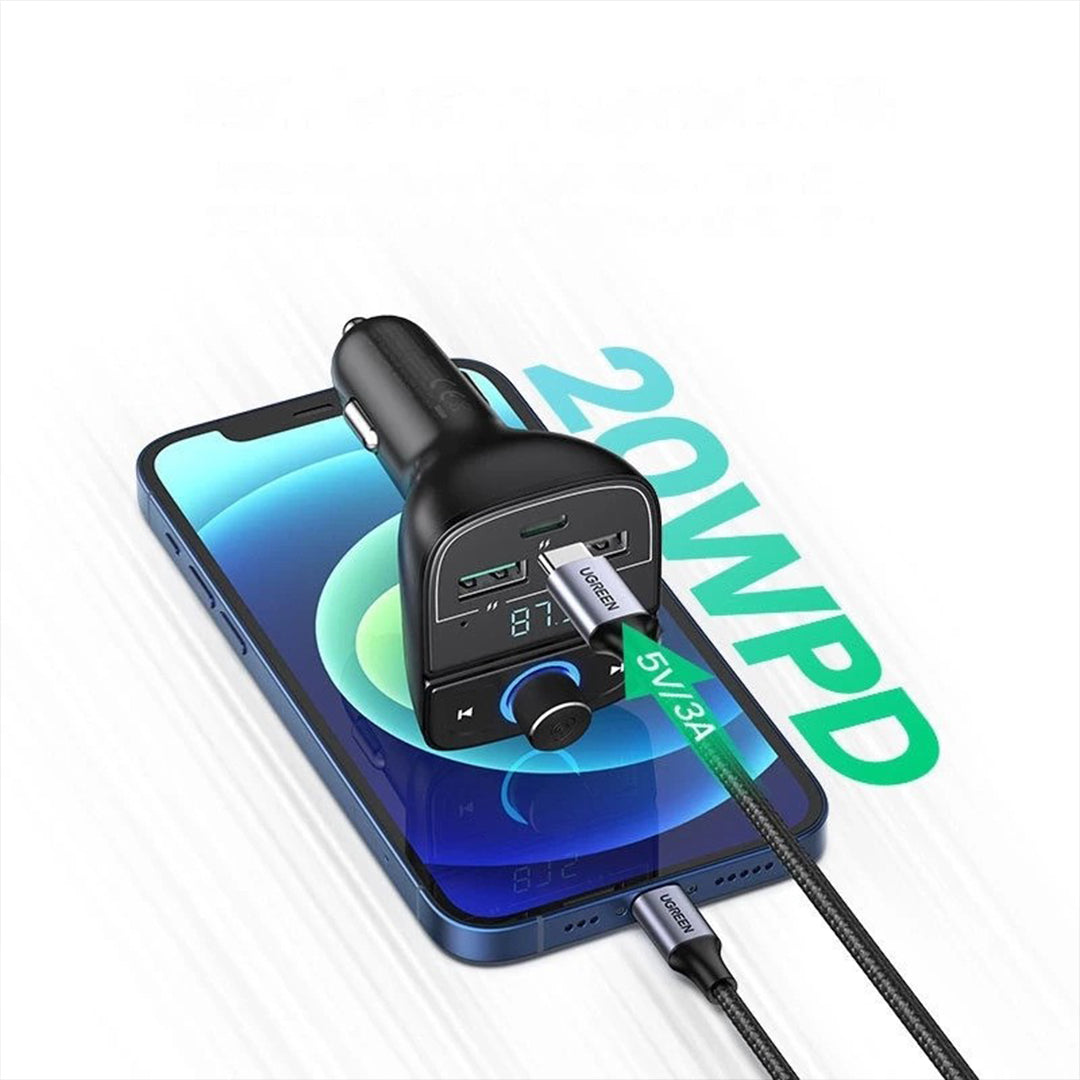 Adaptor Karikimi Dhe MP3 Per Makine Me 4 Porta Ugreen