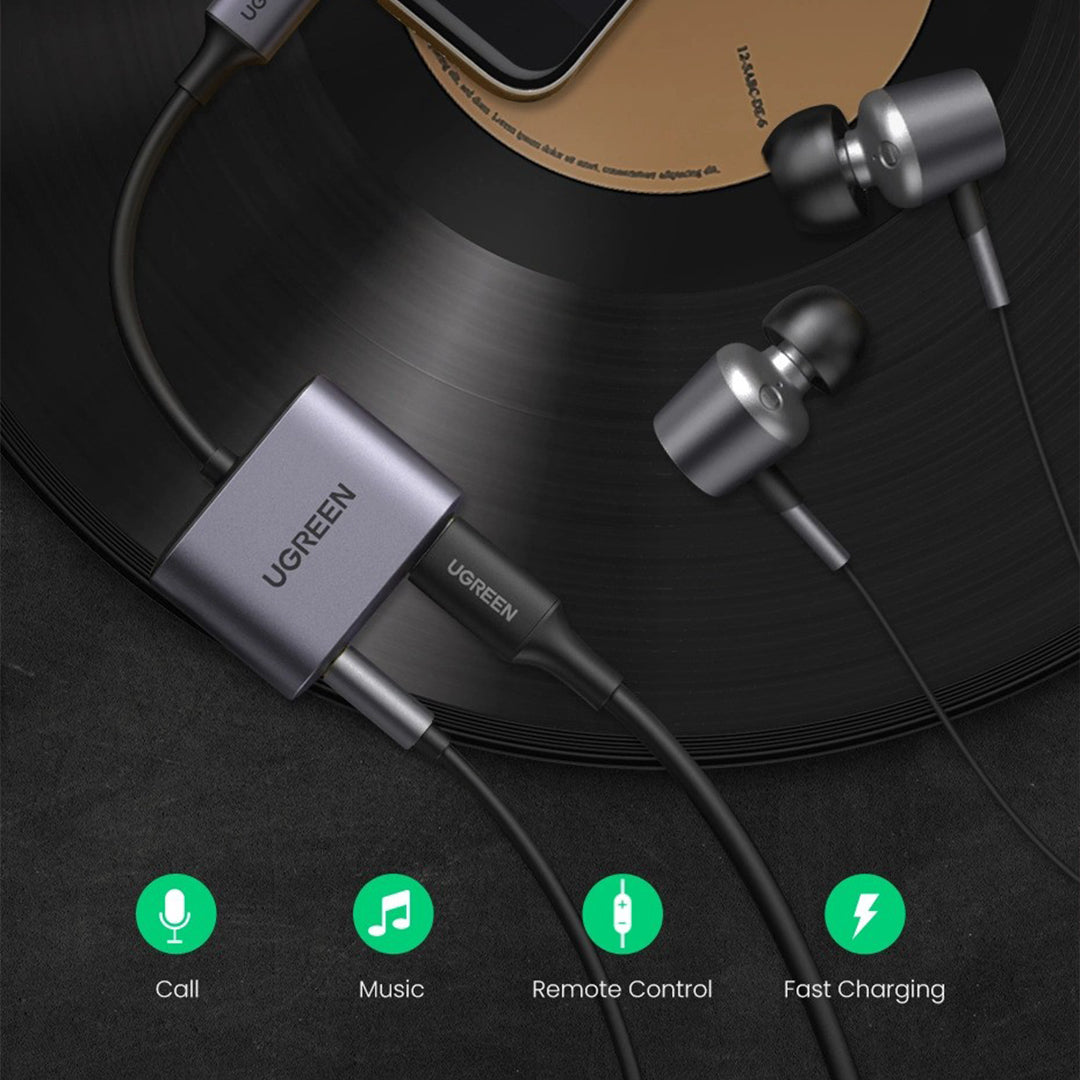 Adaptor Audio USB-C Ne AUX+USB-C Ugreen