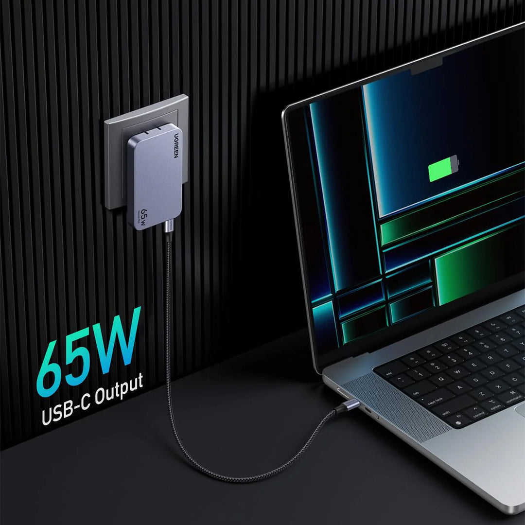 Adaptor Karikimi Nexode Pro 65W UGreen Me Porta 2xUSB-C & 1xUSB-A