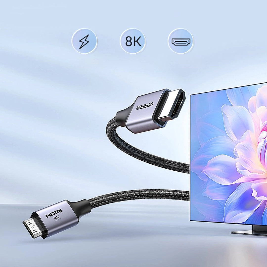 Kabell Mini HDMI 2.1 - HDMI 2.1 8K 2m Ugreen