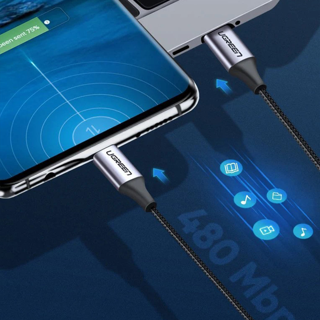 Kabell USB-C (M) Ne USB-C (M) Ugreen 1m