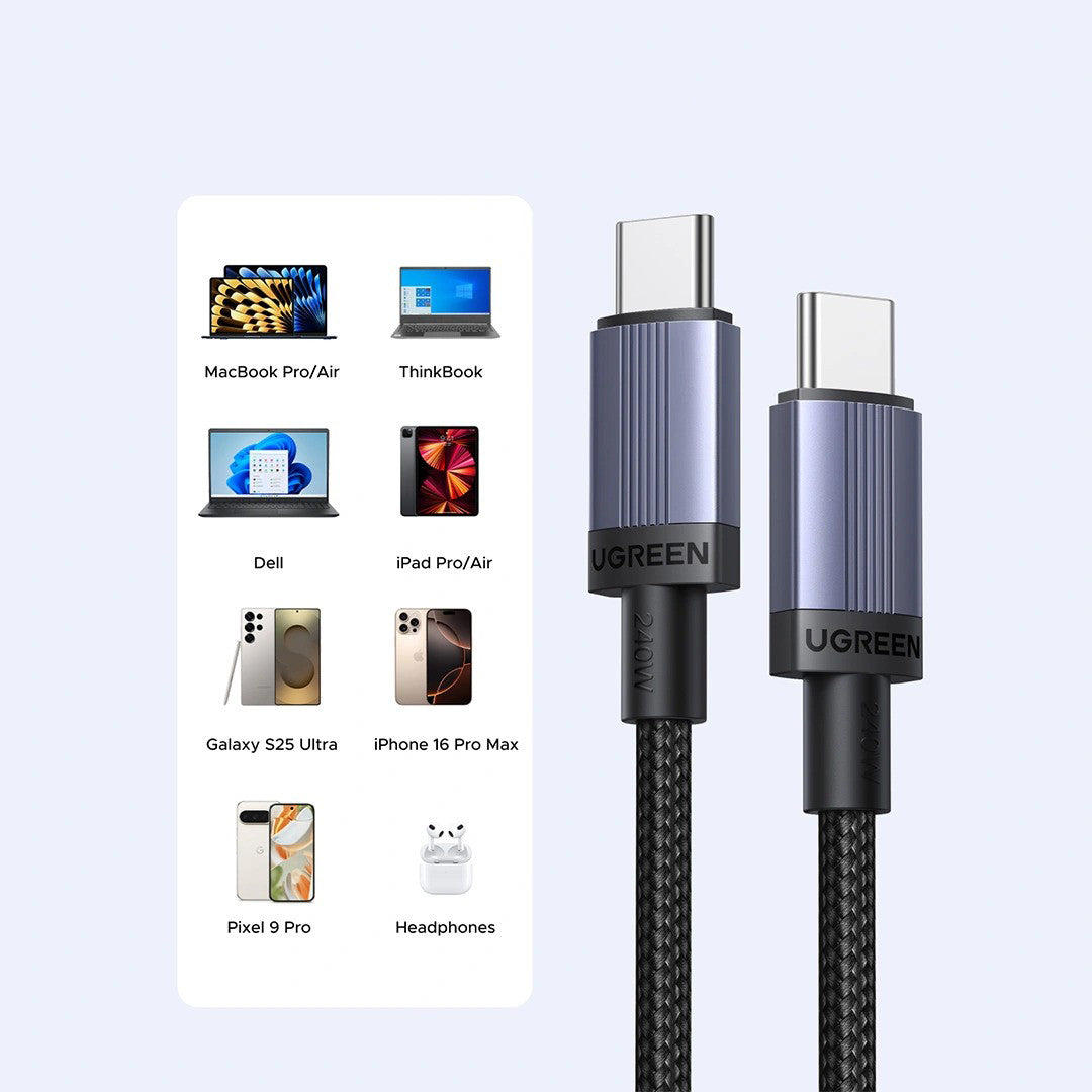 Kabell USB-C (M) Ne USB-C (M) 240W 2m Ugreen