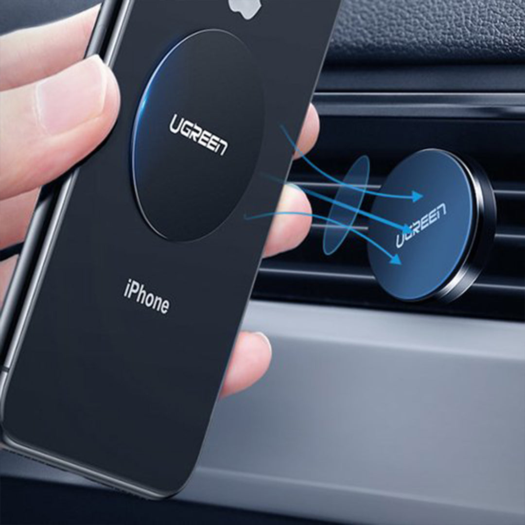 Pllaka Metalike Rrethore/Drejtkendeshe per Mbajtese Magnetike Telefoni Ugreen