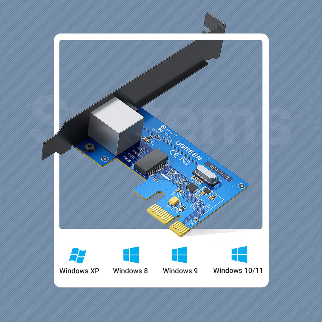 Kartë Rrjeti UGREEN PCI Express 1000Mbps PCIe