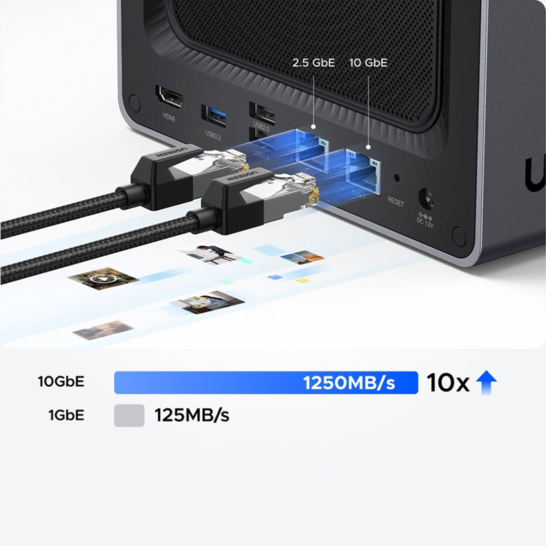 Sistem Nas Ugreen Me 4 Porta Per Ruajtjen Dhe Leximin E Hdd-ve