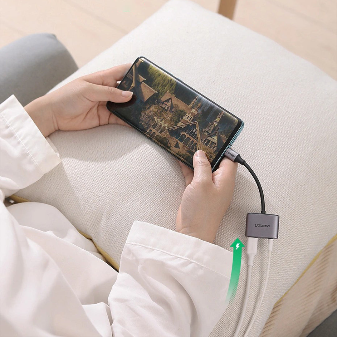 Adaptor Audio USB-C Ne AUX+USB-C Ugreen