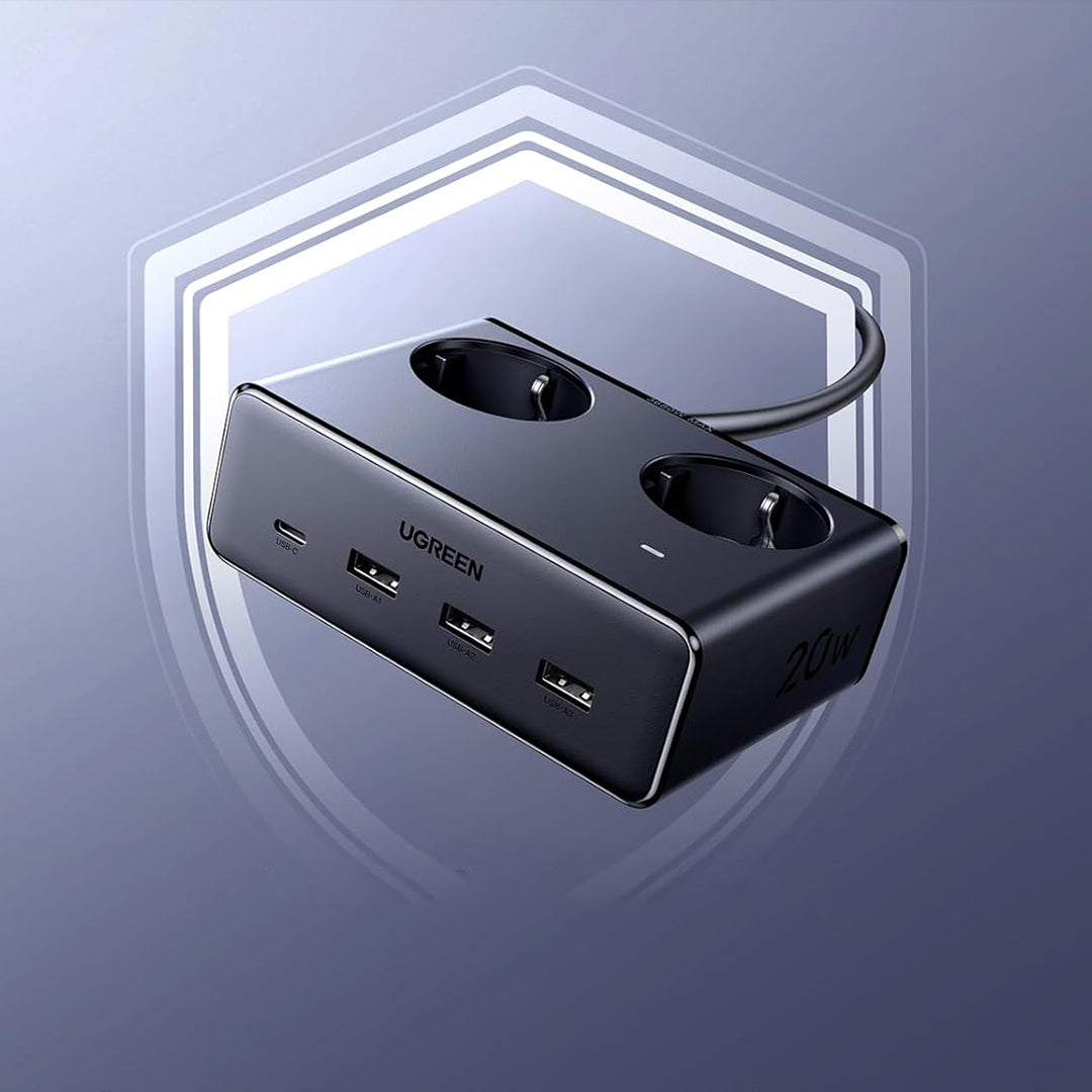 Multiprize 2 Vendeshe Me Porta 3xUSB-A Dhe 1xUSB-C Ugreen