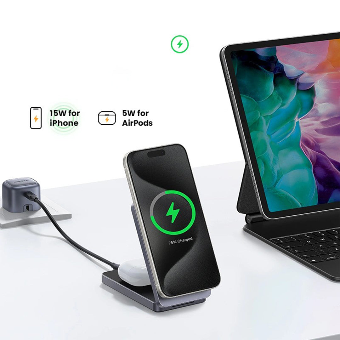 Karikues Wireless Magnetik 2 Ne 1 30W Ugreen