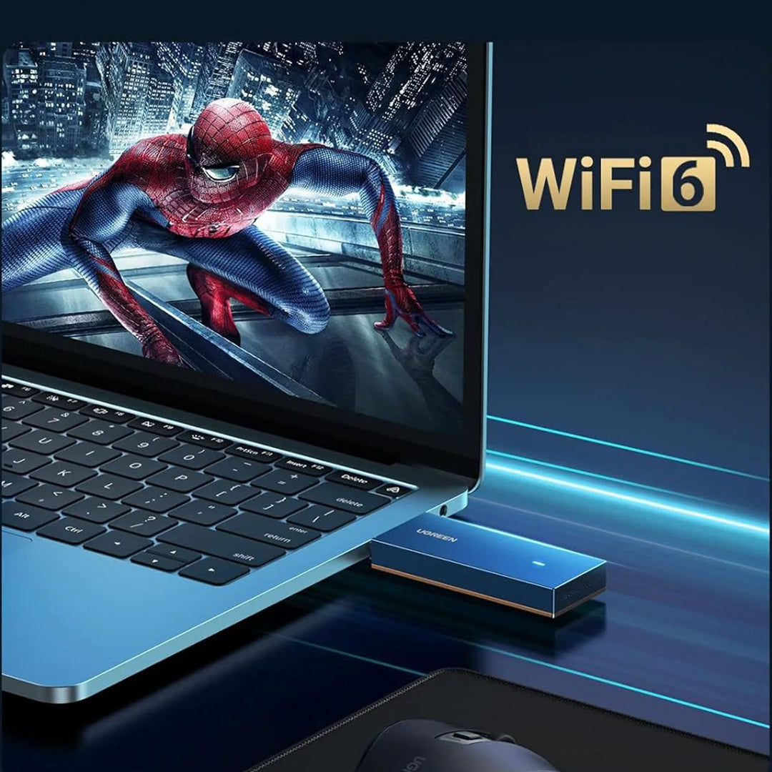 Adaptor Wi-Fi 6 Me Frekuence Te Dyfishte Ugreen