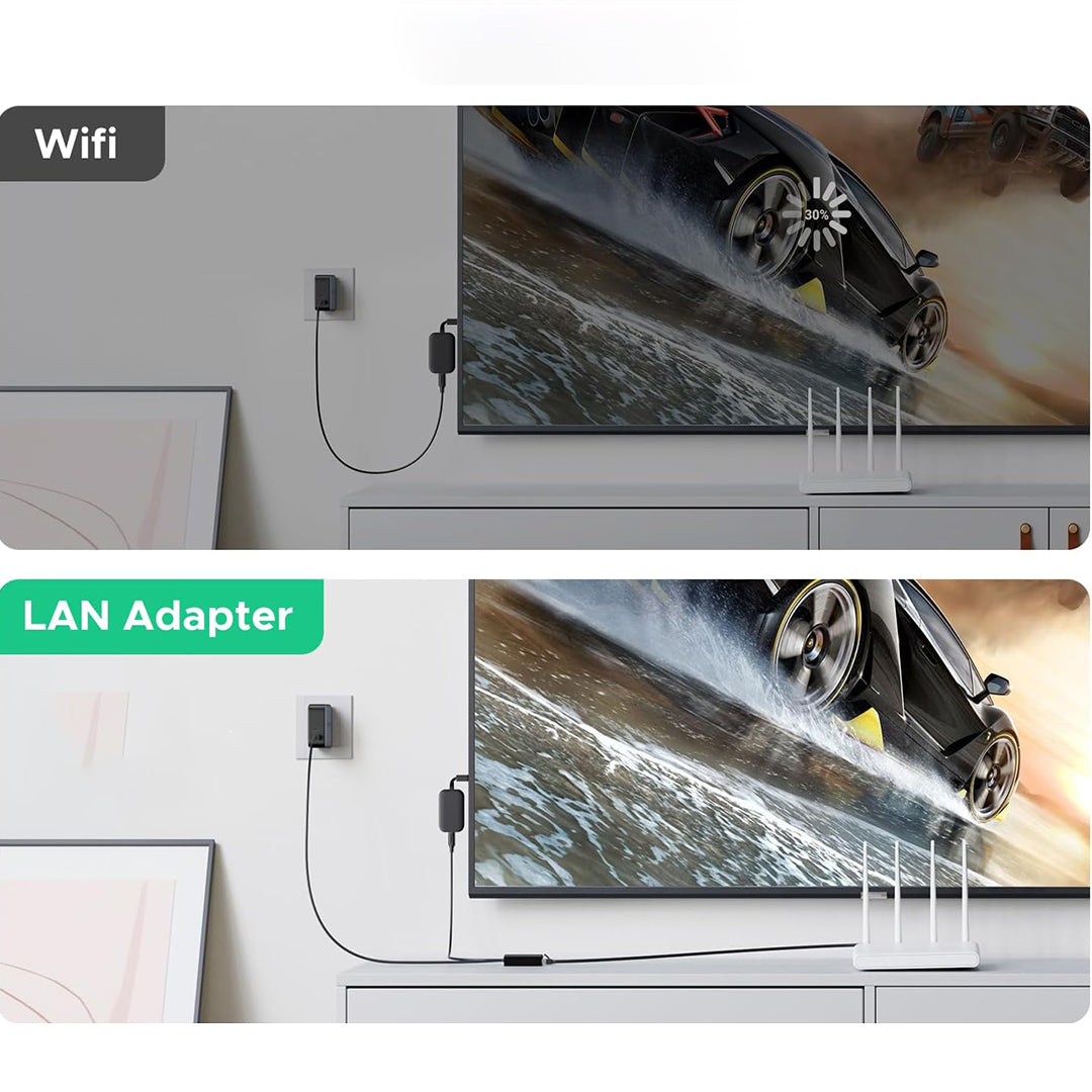 Adaptor LAN Me Fisha USB-A Dhe USB-C Ugreen