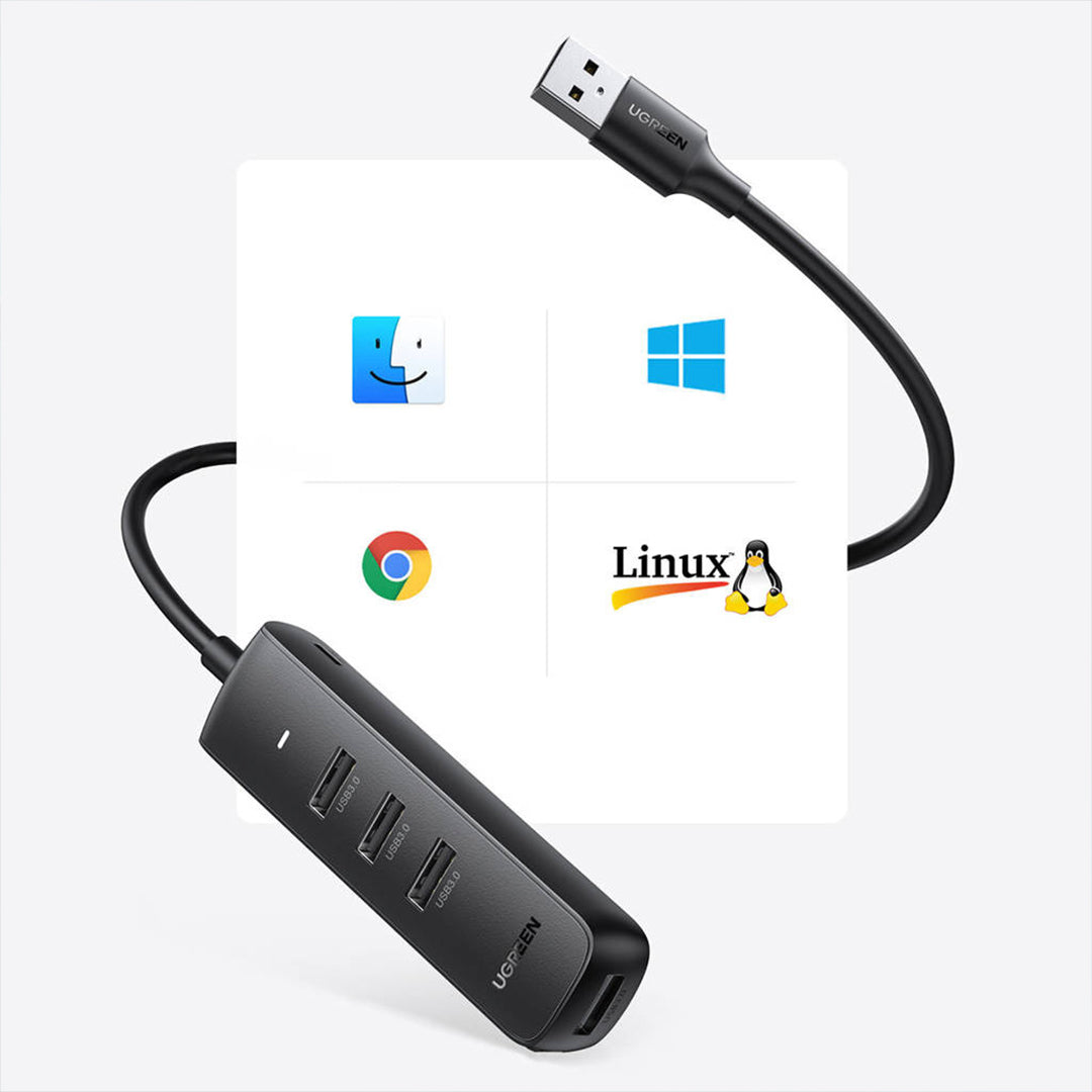 Adaptor HUB Me Porta 4x USB-A 3.0 UGreen 25cm