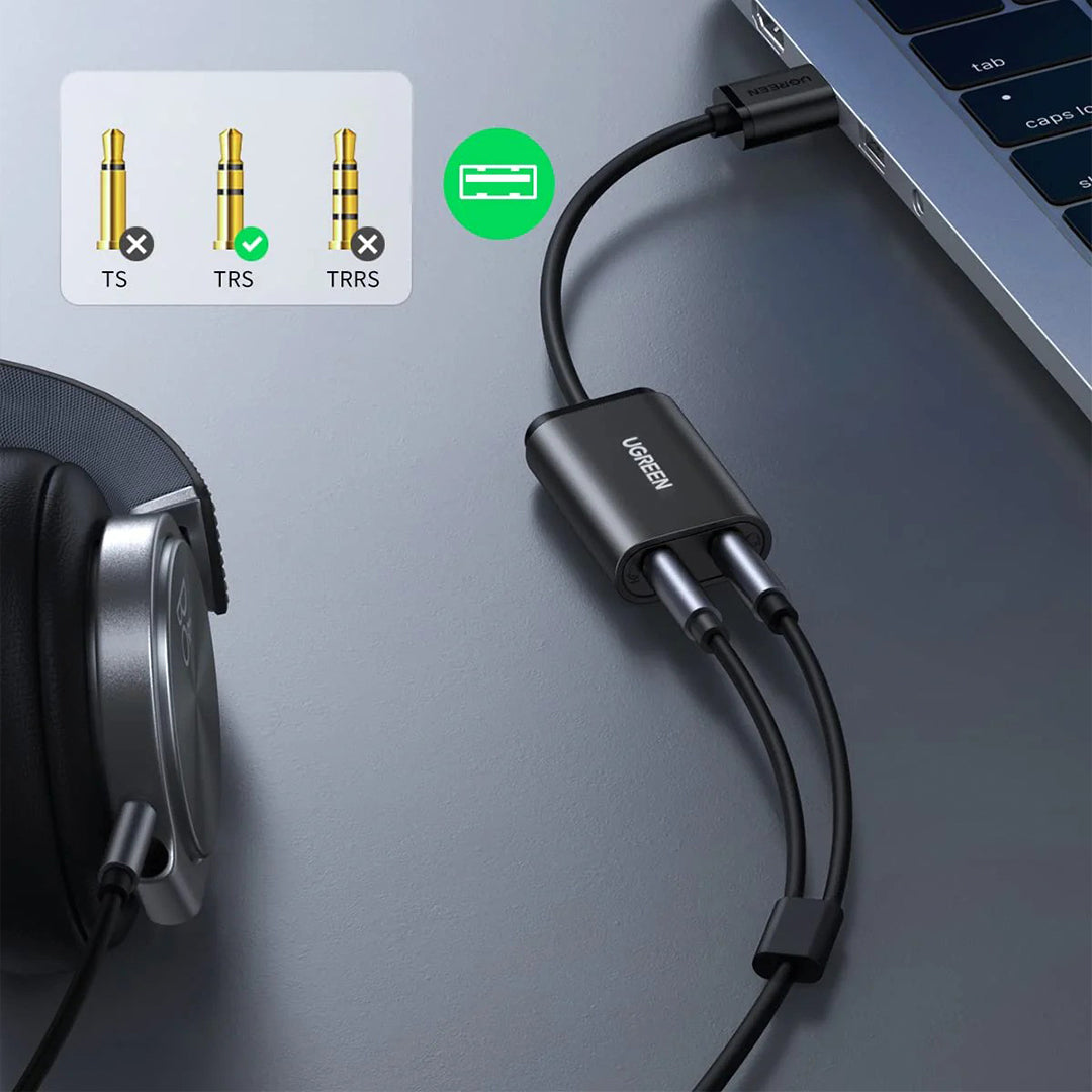 Adaptor Audio USB-A 2.0 ne 3.5mm Ugreen