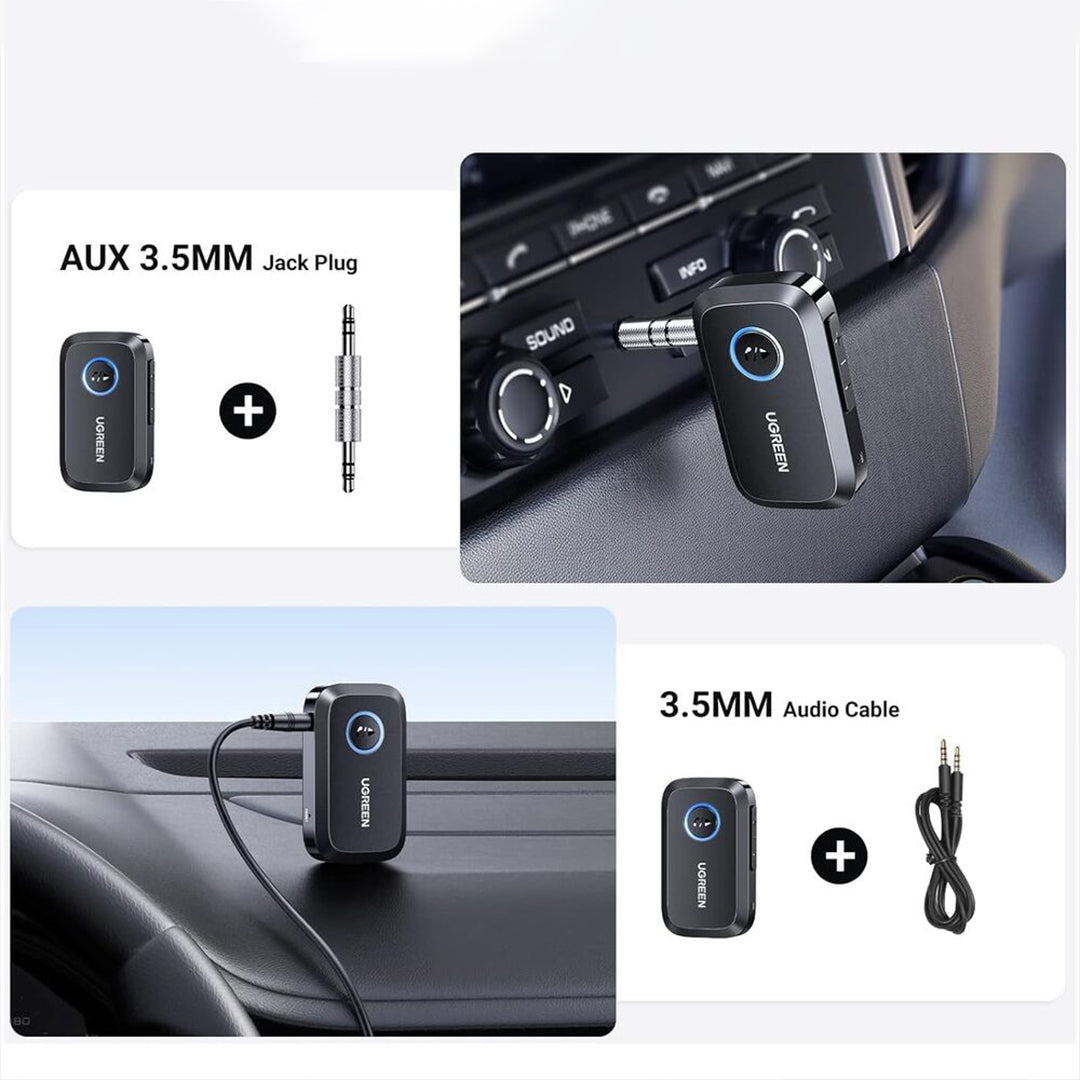 Adaptor Audio 3.5mm Me Bluetooth Dhe Mikrofon Të Integruar Ugreen